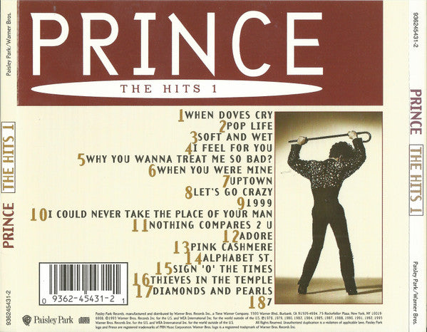 Prince : The Hits 1 (CD, Album, Comp)