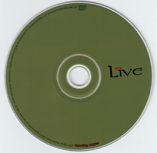 Live : Throwing Copper (CD, Album, RE)