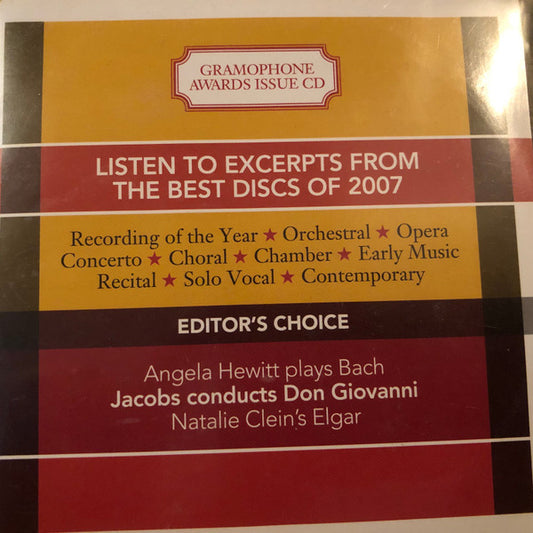 Various : Gramophone Awards 2007 (CD, Promo, Smplr)