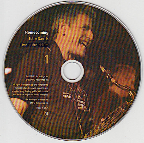 Eddie Daniels : Homecoming: Eddie Daniels Live At The Iridium  (2xCD, Album)