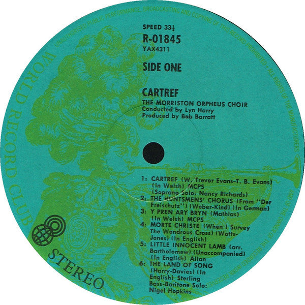 The Morriston Orpheus Choir : Cartref (LP, Album, Club, RE)
