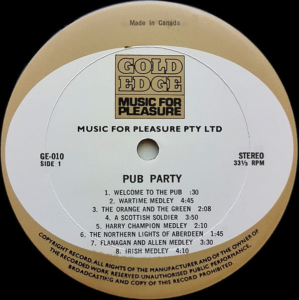 Various : Pub Party (LP)