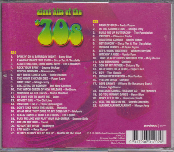 Various : Giant Hits Of The '70s (2xCD, Comp)