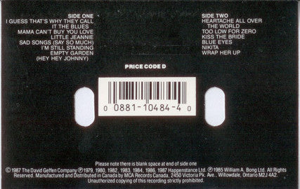 Elton John : Greatest Hits (Volume III 1979-1987) (Cass, Comp, Dol)