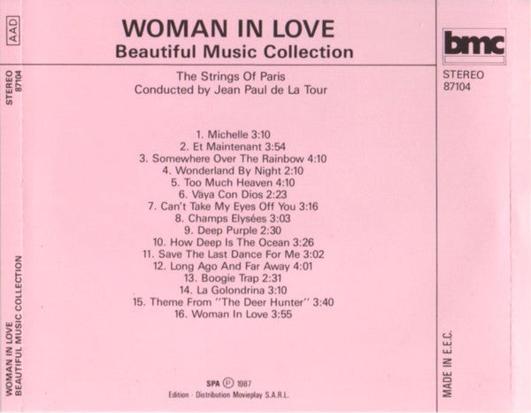 The Strings Of Paris* Conducted By  Jean Paul De La Tour : Woman In Love (CD, Album)