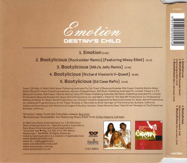 Destiny's Child : Emotion (CD, Single)