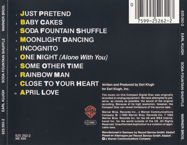 Earl Klugh : Soda Fountain Shuffle (CD, Album, RE)