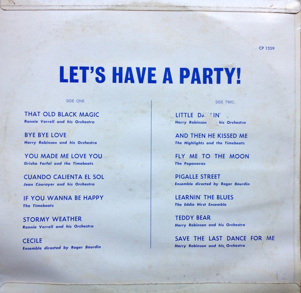 Various : Let's Have A Party (LP, Comp)