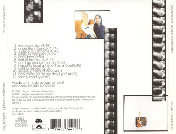 Joey Tempest : A Place To Call Home (CD, Album)