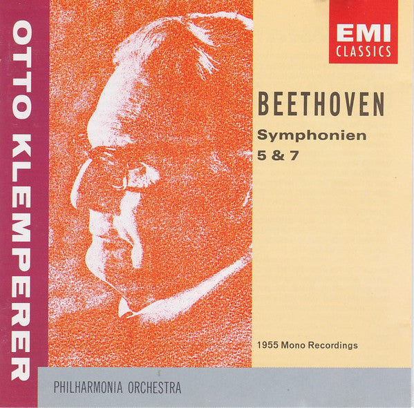 Ludwig van Beethoven - Philharmonia Orchestra, Otto Klemperer : Symphonien 5 & 7 / 1955 Mono Recordings (CD, Comp, Mono, RM)