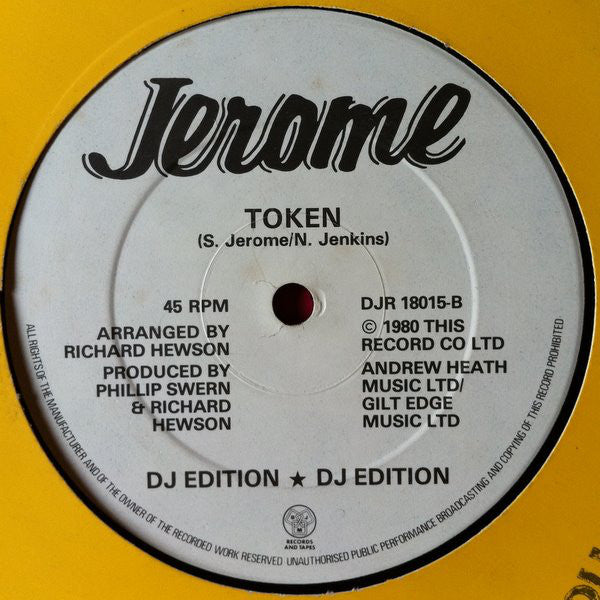 Jerome* : If You Walk Out That Door (DJ Edition) (12")