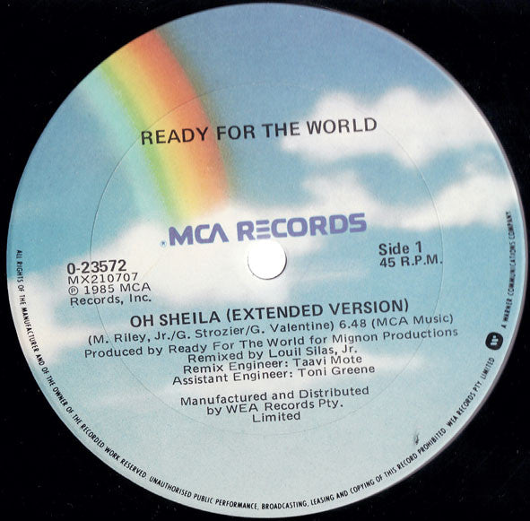 Ready For The World : Oh Sheila (12")