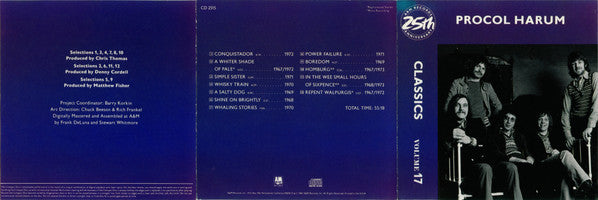 Procol Harum : Classics Volume 17 (CD, Comp, Mono)