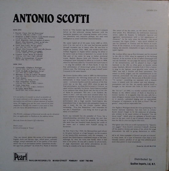 Antonio Scotti : Antonio Scotti (LP, Album)
