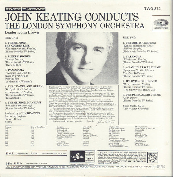 John Keating : John Keating Conducts The London Symphony Orchestra (LP, Album)