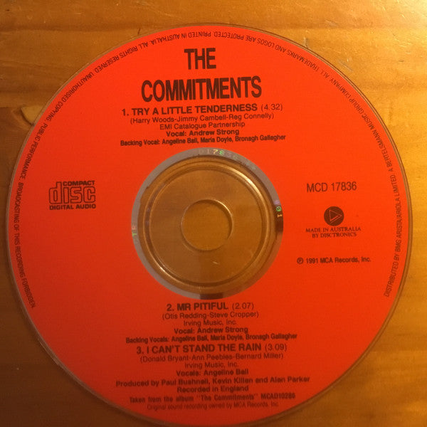 The Commitments : Try A Little Tenderness (CD, Single, Car)