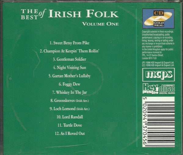 Unknown Artist : The Best Of Irish Folk Volume One (CD, Comp)