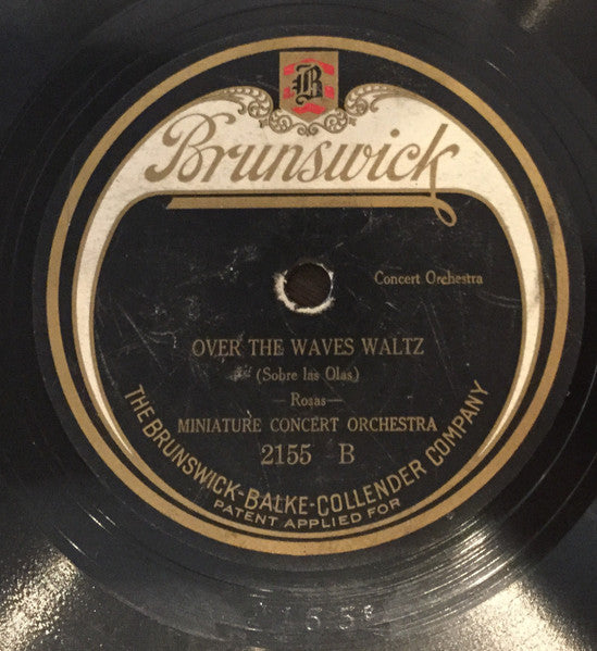 Miniature Concert Orchestra : Wedding Of The Winds Waltz / Over The Waves Waltz (Shellac, 10")