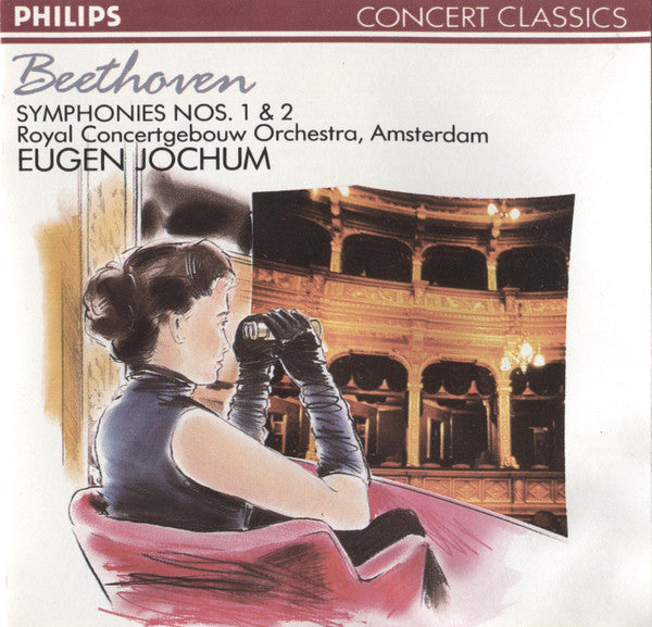 Ludwig Van Beethoven - Eugen Jochum, Concertgebouworkest : Symphonies Nos. 1 & 2 (CD, Comp)