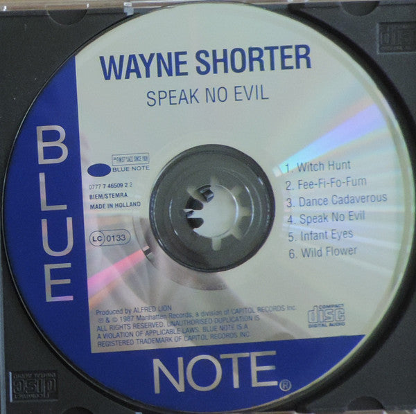 Wayne Shorter : Speak No Evil (CD, Album, RE)