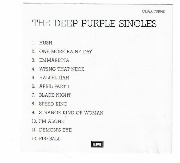 Deep Purple : The Deep Purple Singles   (CD, Comp)