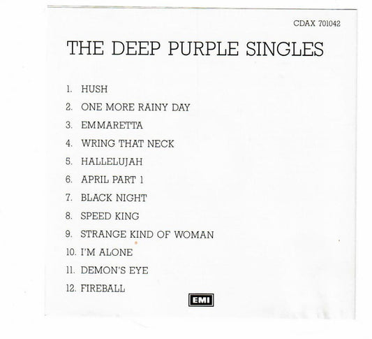 Deep Purple : The Deep Purple Singles   (CD, Comp)