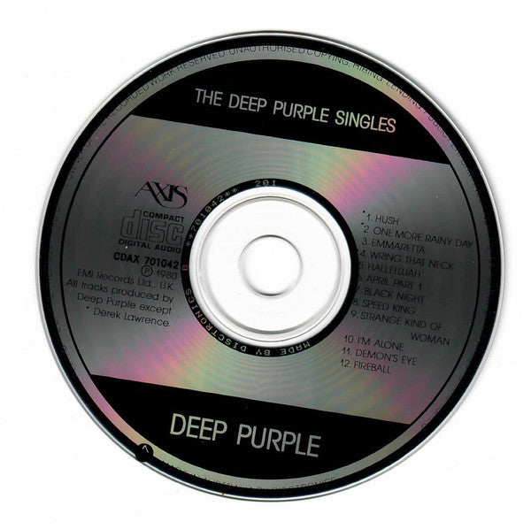 Deep Purple : The Deep Purple Singles   (CD, Comp)