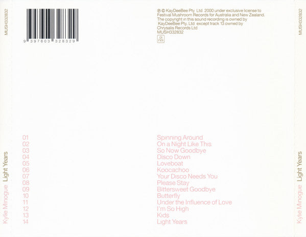 Kylie* : Light Years (CD, Album)