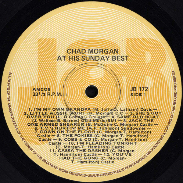 Chad Morgan : At His Sunday Best (LP, Comp)