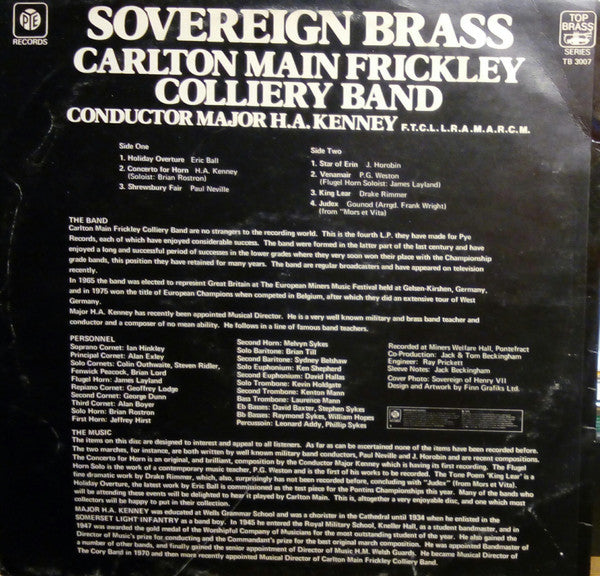 Carlton Main Frickley Colliery Band : Sovereign Brass (LP, Album)