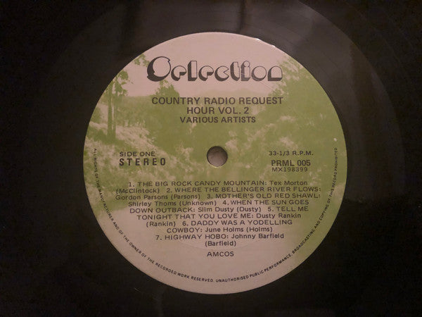Various : Country Radio Request Hour, Volume Two (LP, Comp, RE)
