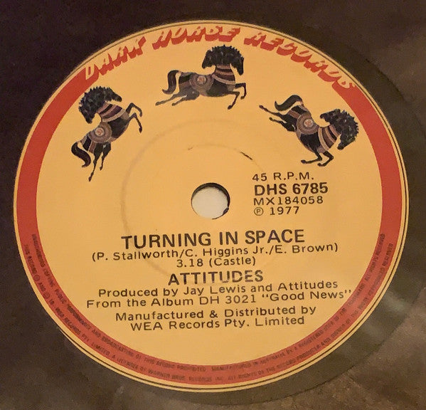 Attitudes : Sweet Summer Music / Turning In Space (7")