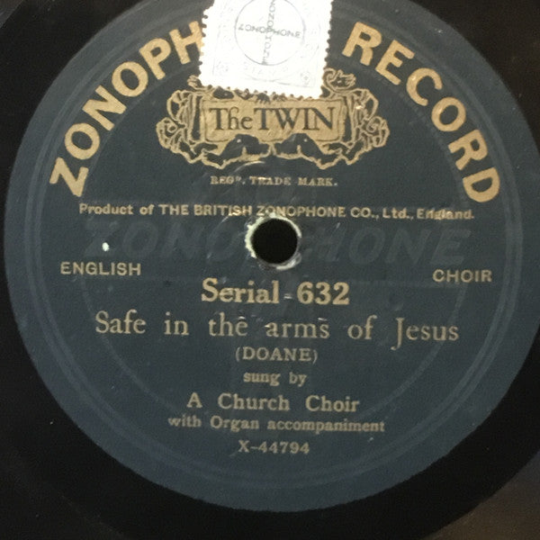 Unknown Artist : Safe In The Arms Of Jesus / The Gate Ajar For Me (Shellac, 10")
