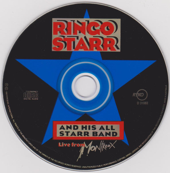 Ringo Starr And His All-Starr Band : Ringo Starr And His All Starr Band Volume 2:  Live From Montreux (CD)