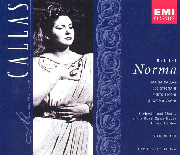Vincenzo Bellini - Maria Callas, Ebe Stignani, Mirto Picchi, Giacomo Vaghi, Orchestra Of The Royal Opera House, Covent Garden And Chorus Of The Royal Opera House, Covent Garden, Vittorio Gui : Norma (3xCD, Album, Mono, RE, RM + Box, Sli)