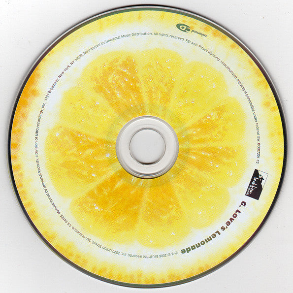 G. Love : Lemonade (CD, Album, Enh, Dig)