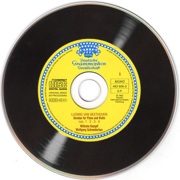 Ludwig van Beethoven, Wilhelm Kempff, Wolfgang Schneiderhan : Die Sonaten Für Clavier Und Violine = The Sonatas For Piano And Violin (3xCD, Comp, Mono, RM)