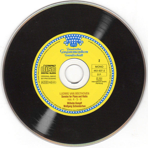 Ludwig van Beethoven, Wilhelm Kempff, Wolfgang Schneiderhan : Die Sonaten Für Clavier Und Violine = The Sonatas For Piano And Violin (3xCD, Comp, Mono, RM)