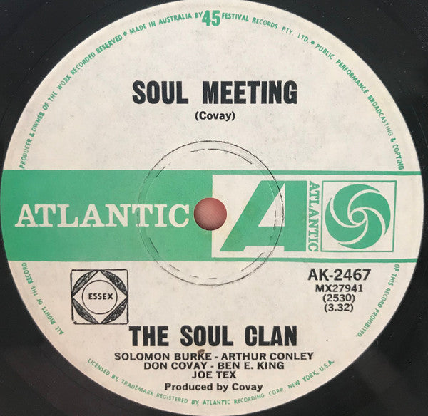 The Soul Clan : Soul Meeting / That's How It Feels (7", Single)