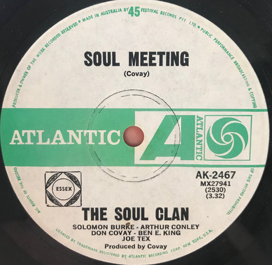 The Soul Clan : Soul Meeting / That's How It Feels (7", Single)
