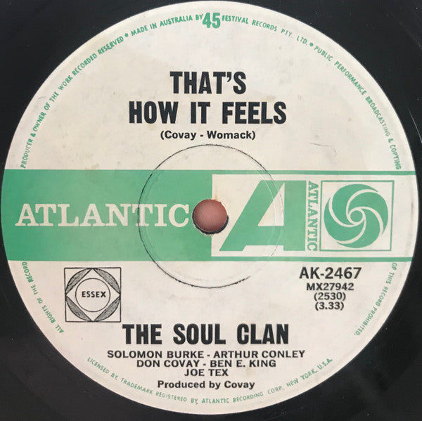 The Soul Clan : Soul Meeting / That's How It Feels (7", Single)