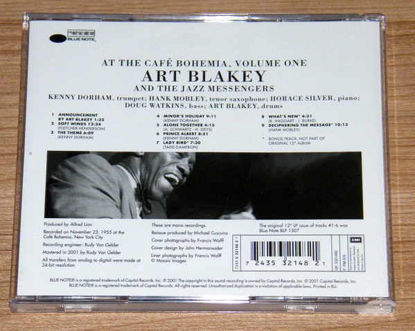 Art Blakey & The Jazz Messengers : At The Café Bohemia, Volume One (CD, Album, Mono, RE, RM)