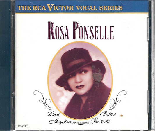 Rosa Ponselle : Verdi-Bellini-Myerbeer-Poncielli (CD, Comp, RE)