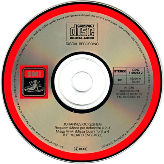 Ockeghem*, The Hilliard Ensemble : Requiem • Missa Mi-Mi (CD, Album)