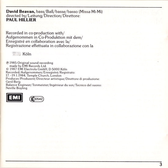 Ockeghem*, The Hilliard Ensemble : Requiem • Missa Mi-Mi (CD, Album)