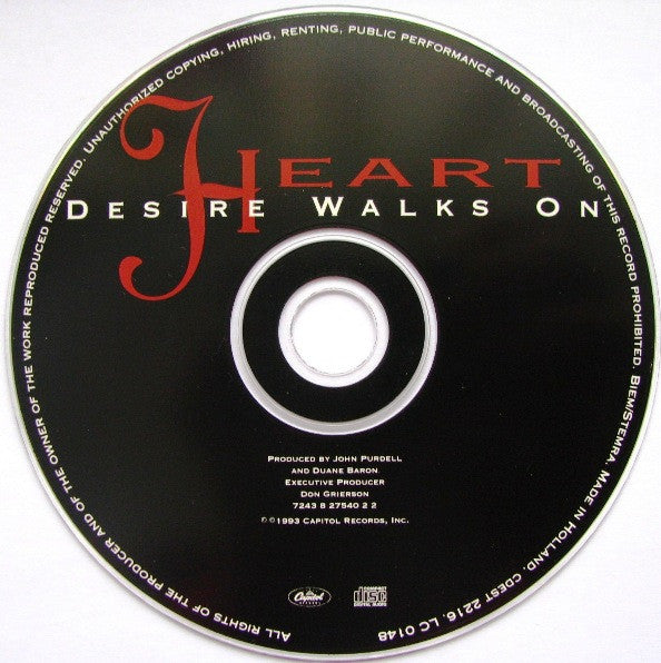Heart : Desire Walks On (CD, Album)