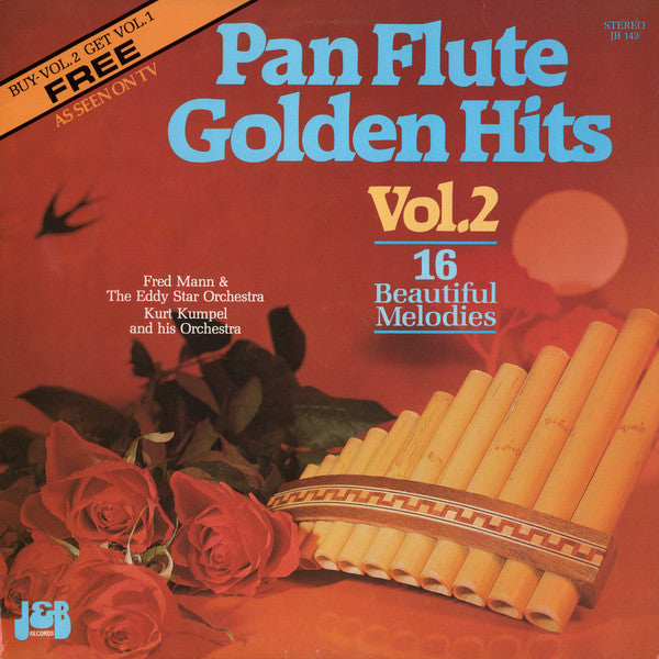 Fred Mann & The Eddy Starr Orchestra, Kurt Kümpel : Pan Flute Golden Hits Vol. 2 (LP, Comp)