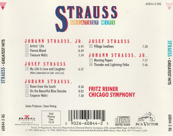 Strauss*, Fritz Reiner / Chicago Symphony* : Strauss Greatest Hits (CD, Comp)