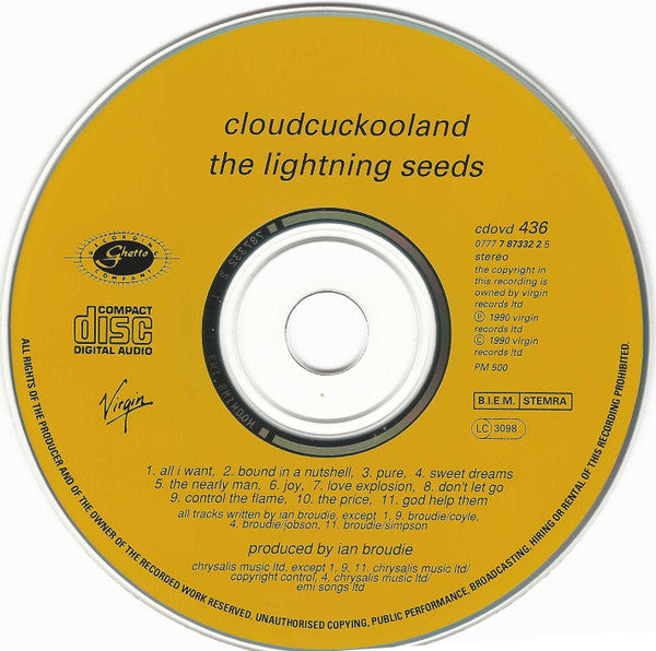 The Lightning Seeds* : Cloudcuckooland (CD, Album, RE)
