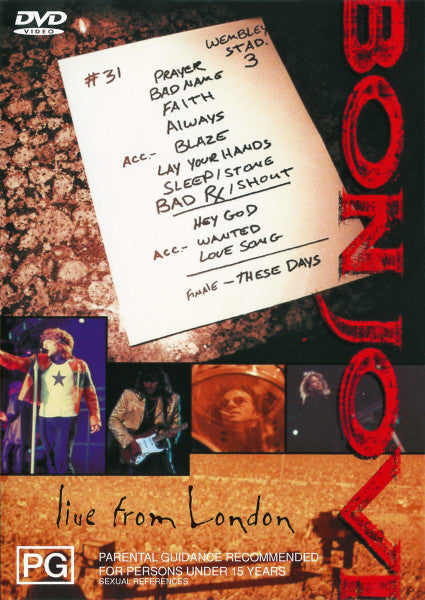 Bon Jovi : Live From London (DVD-V, RE, PAL)